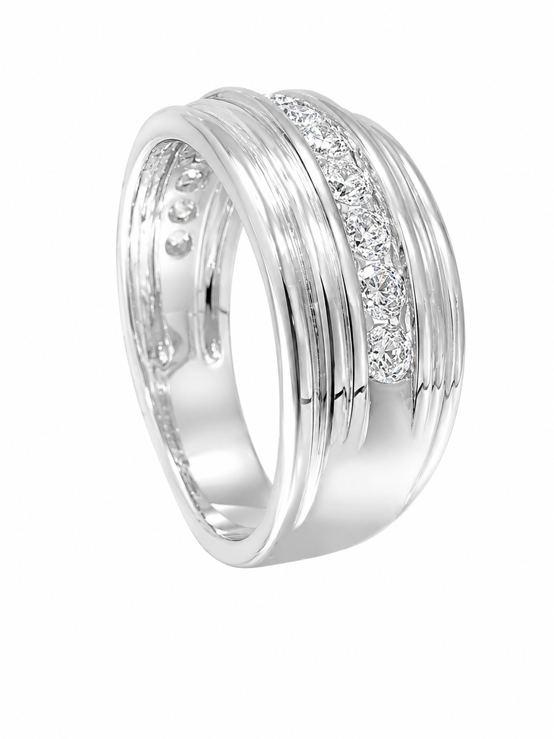 Mens Diamond Wedding Band