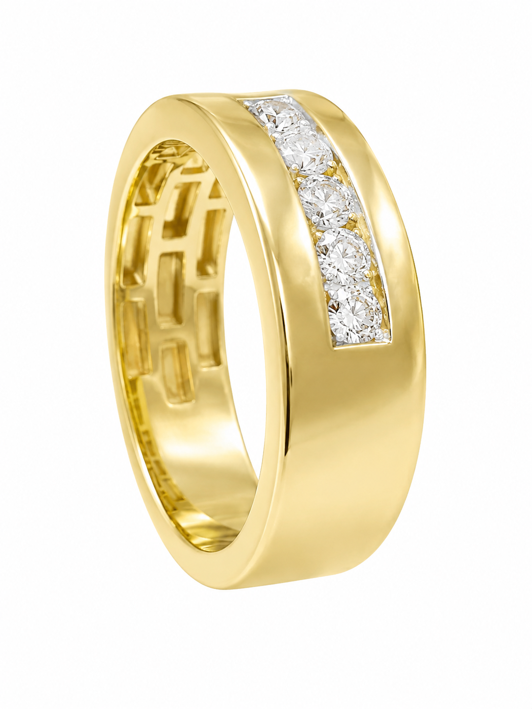 Mens Diamond Wedding Band