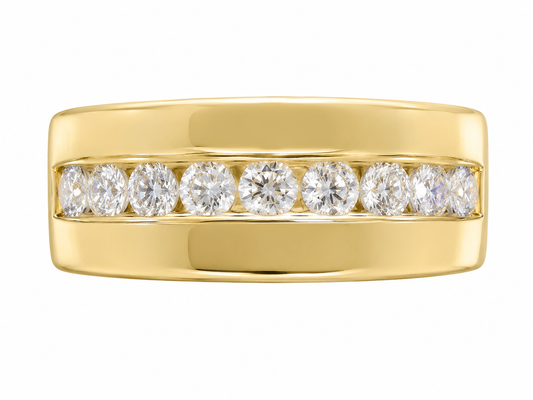 Mens Diamond Wedding Band