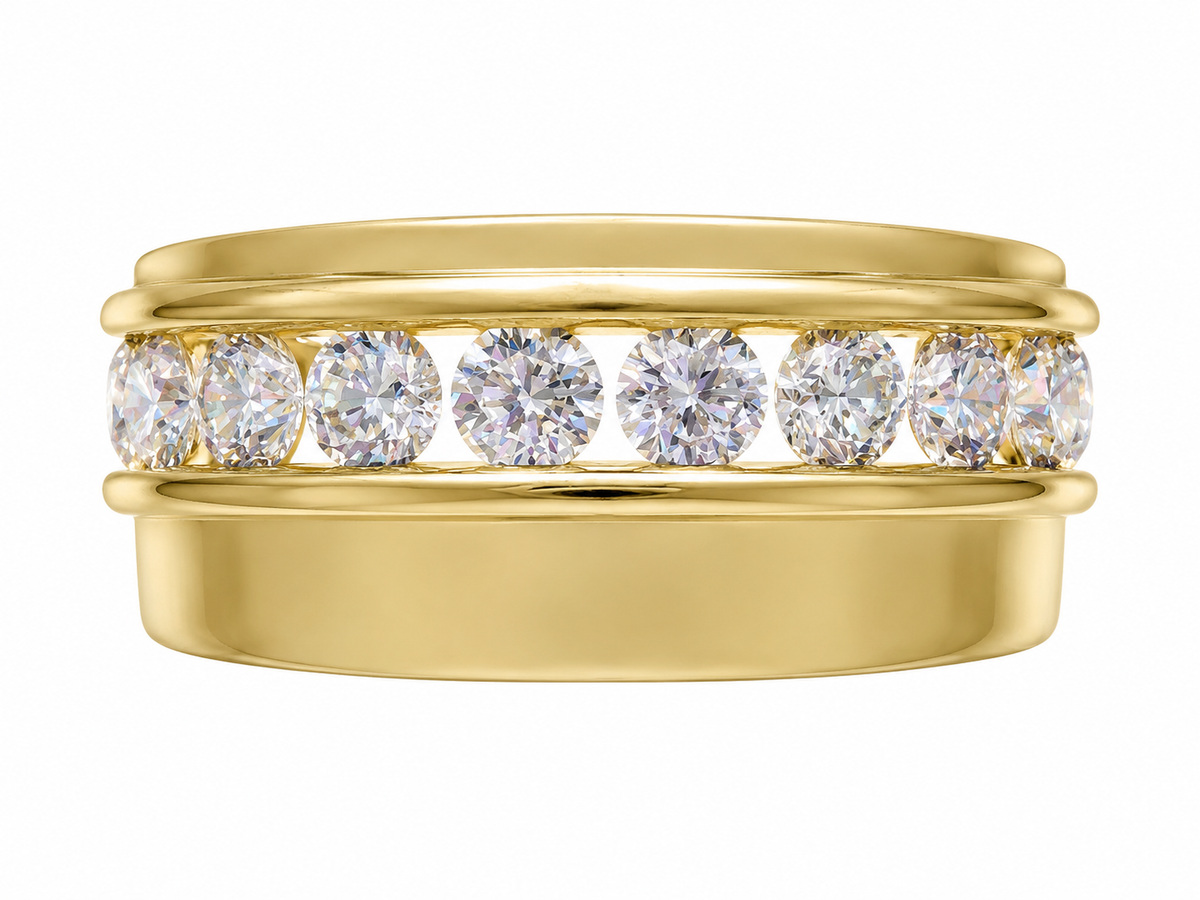 Mens Diamond Wedding band