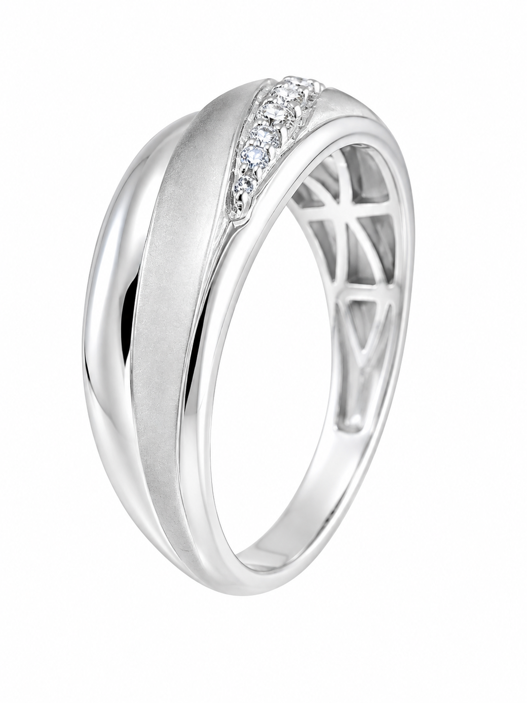 Mens Diamond Wedding Band
