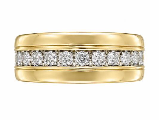 Mens Diamond Wedding Band