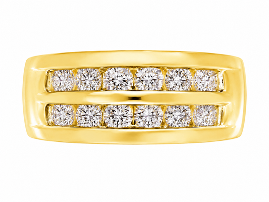 Mens Diamond Wedding Band