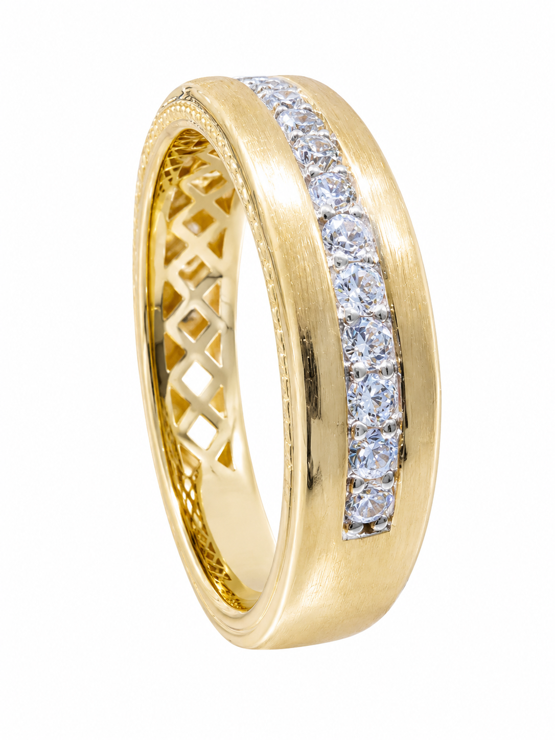 Mens Diamond Wedding Band