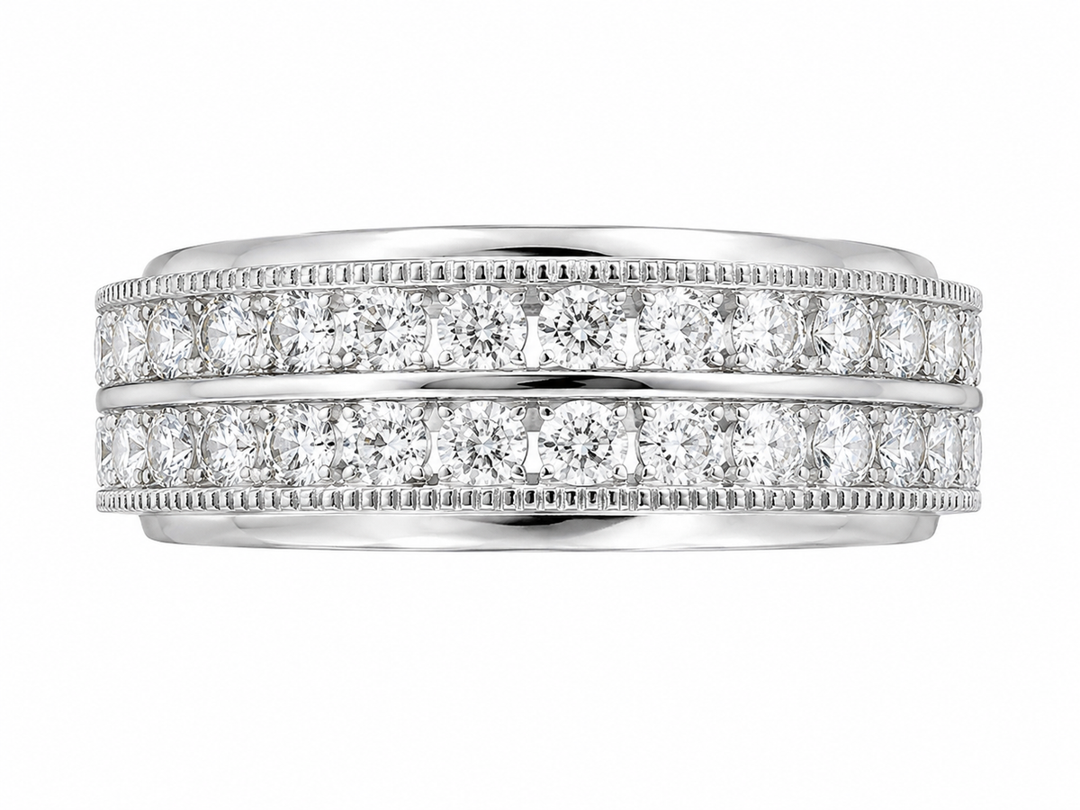 Mens Diamond Wedding Band