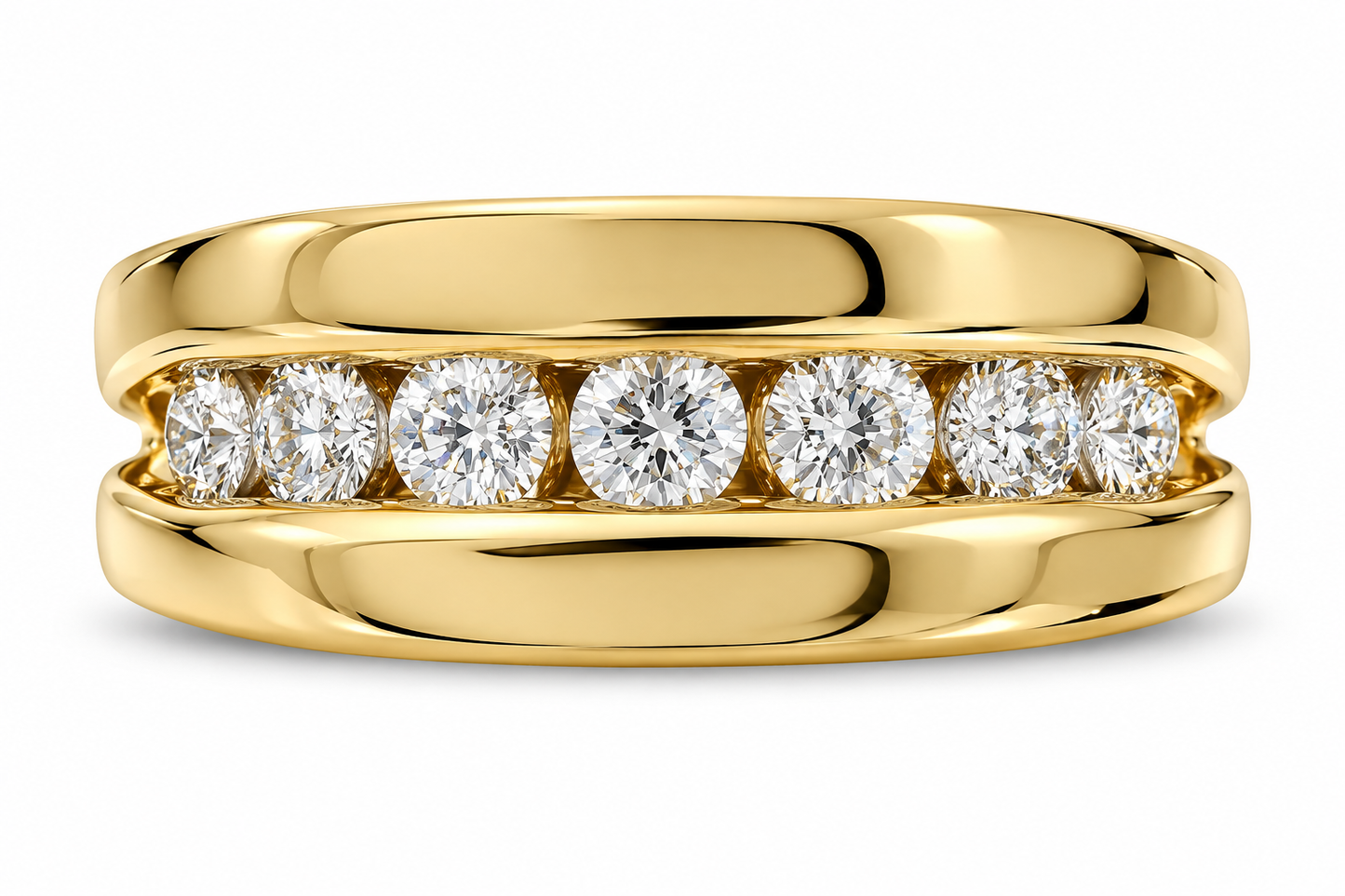 Mens Diamond Wedding Band