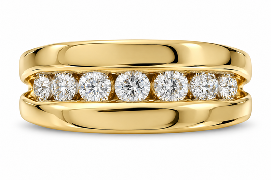 Mens Diamond Wedding Band