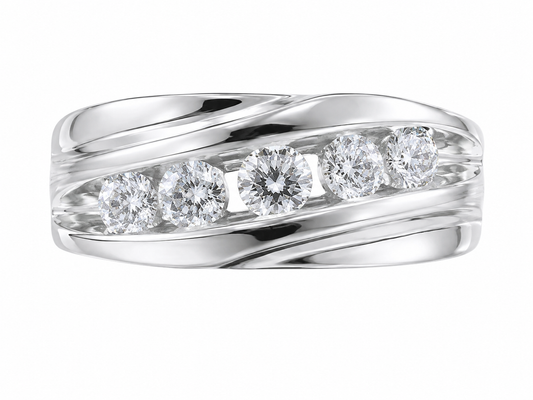 Mens Diamond Wedding Band