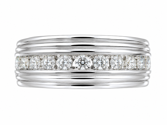 Mens Diamond Wedding Band