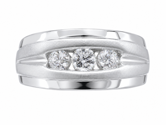 Mens Diamond Wedding Band