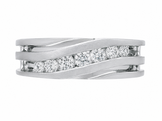 Mens Diamond Wedding Band