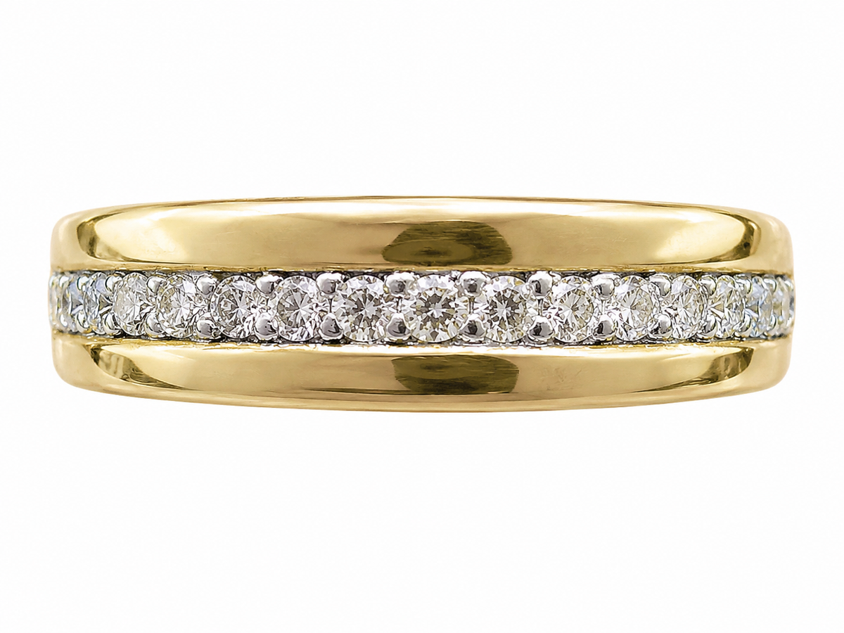 Mens Diamond Wedding Band